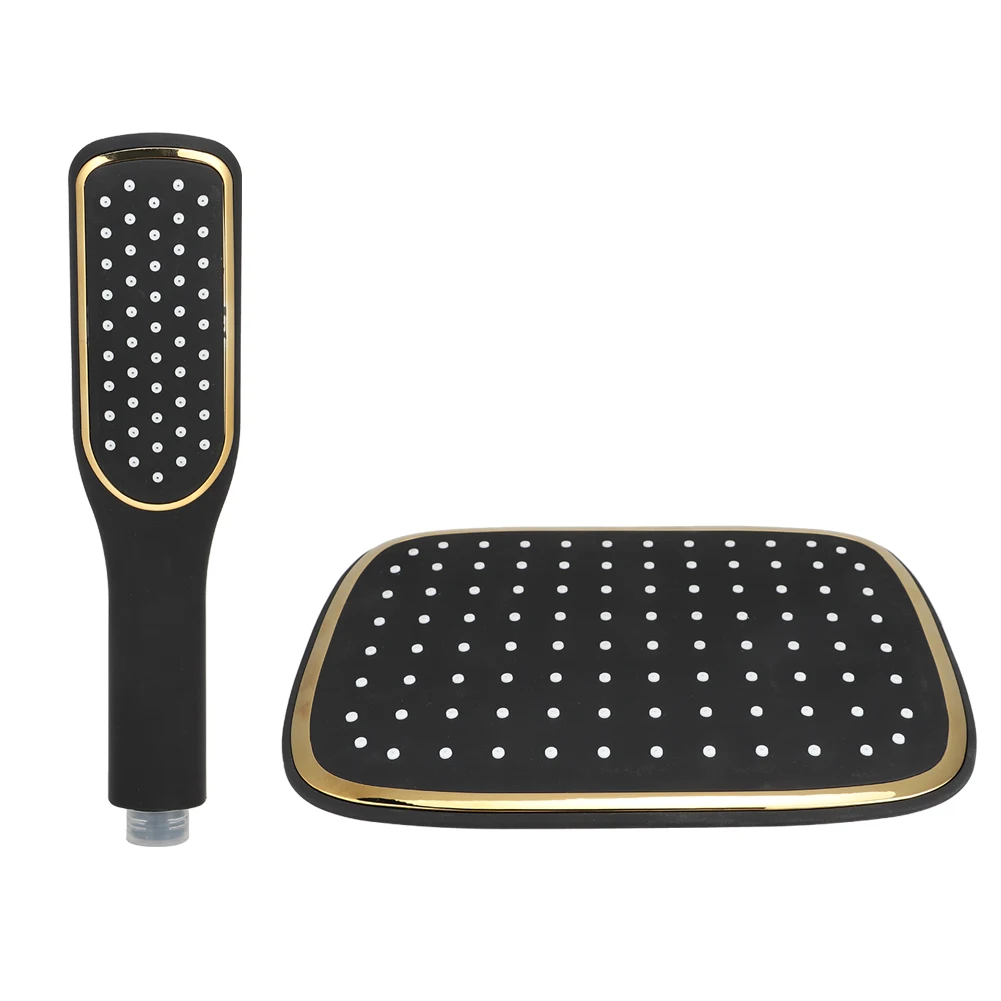 

G1/2in Household Black Top Shower Handheld Shower Kit Bathroom Shower Head Accessory Shower Booster Shower Head Spray
