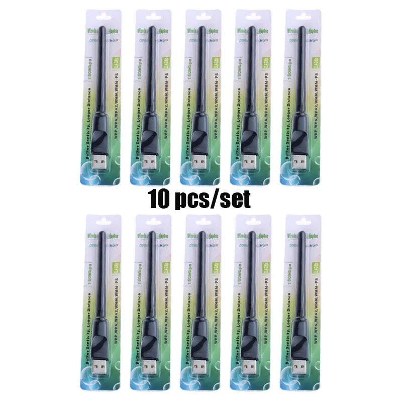 10Pcs/Set MT7601 USB WiFi Dongle / 150Mbps USB WiFi Dongle For TV Receiver/PC