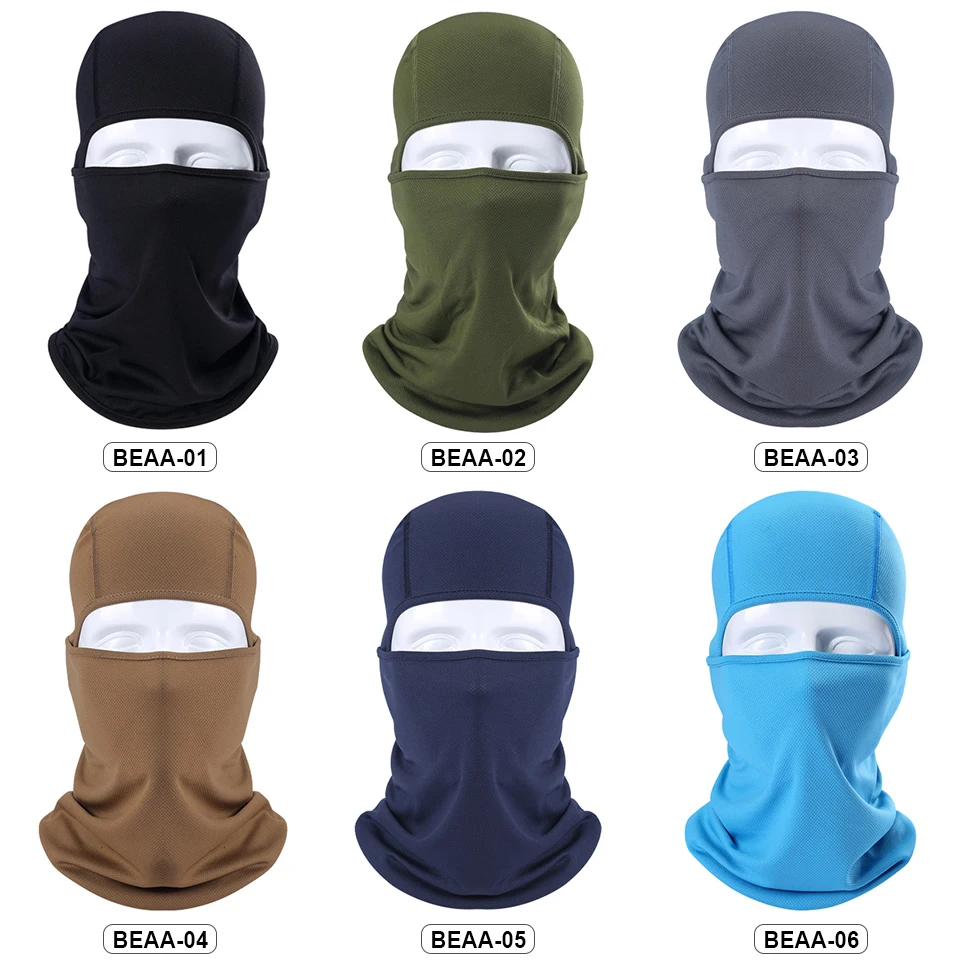 Pasamontañas sombrero para tácticas de Paintball gorras Airsoft del ejército gorro transpirable cara completa bicicleta casco militar gorros mujer hombre|mask bicycle|balaclava tacticalfull face