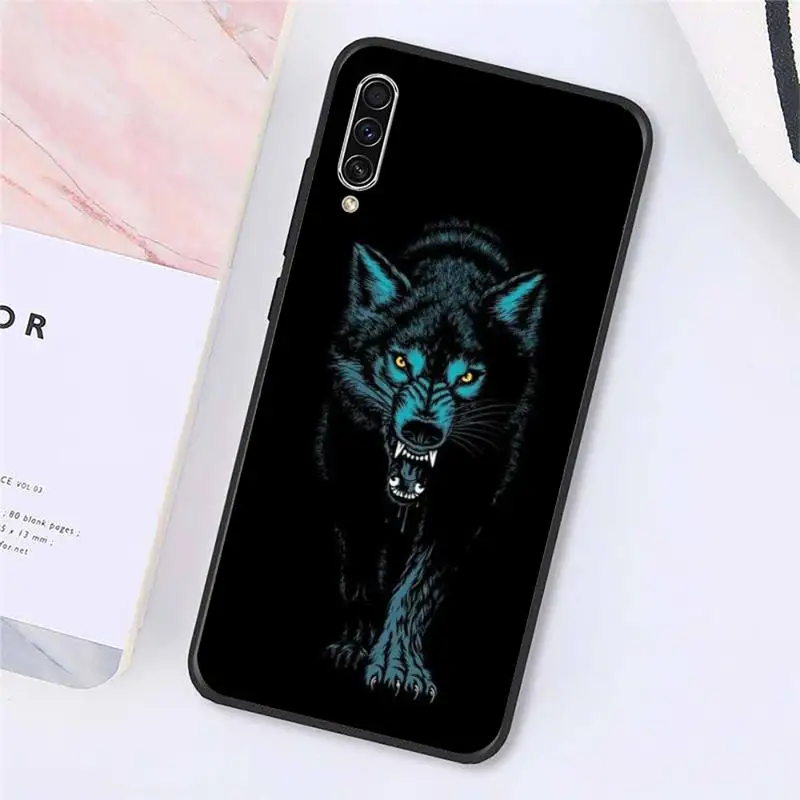 

Wolf moon horror animal Phone Case For Samsung galaxy A S note 10 7 8 9 20 30 31 40 50 51 70 71 21 s ultra plus