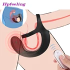 9 режимов вибратор для мужчин Пояс верности вибрирующий пенис фаллоимитатор секс-игрушки для мужчин стимулятор простаты массаж