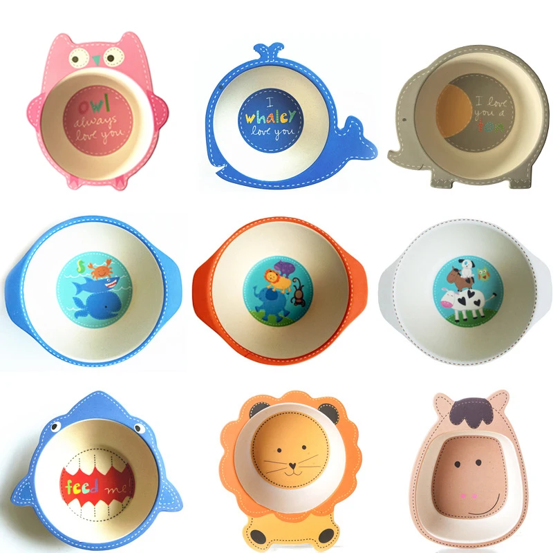 Чаша для кормления ребенка Экологичная натуральная мультяшная детская чашка из