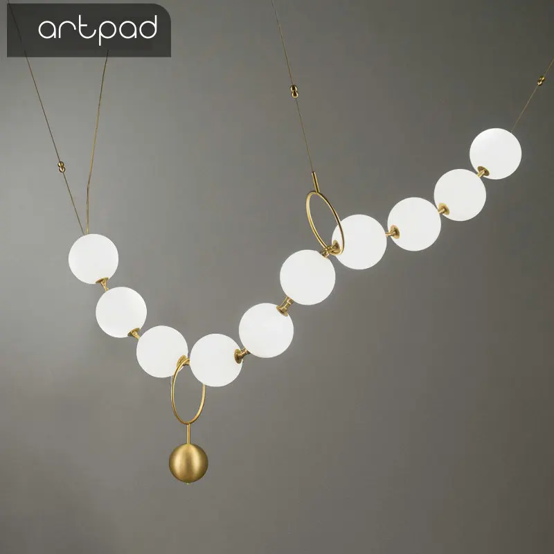 Artpad датский пост современный золотой светильник люстра роскошный DIY для лестницы