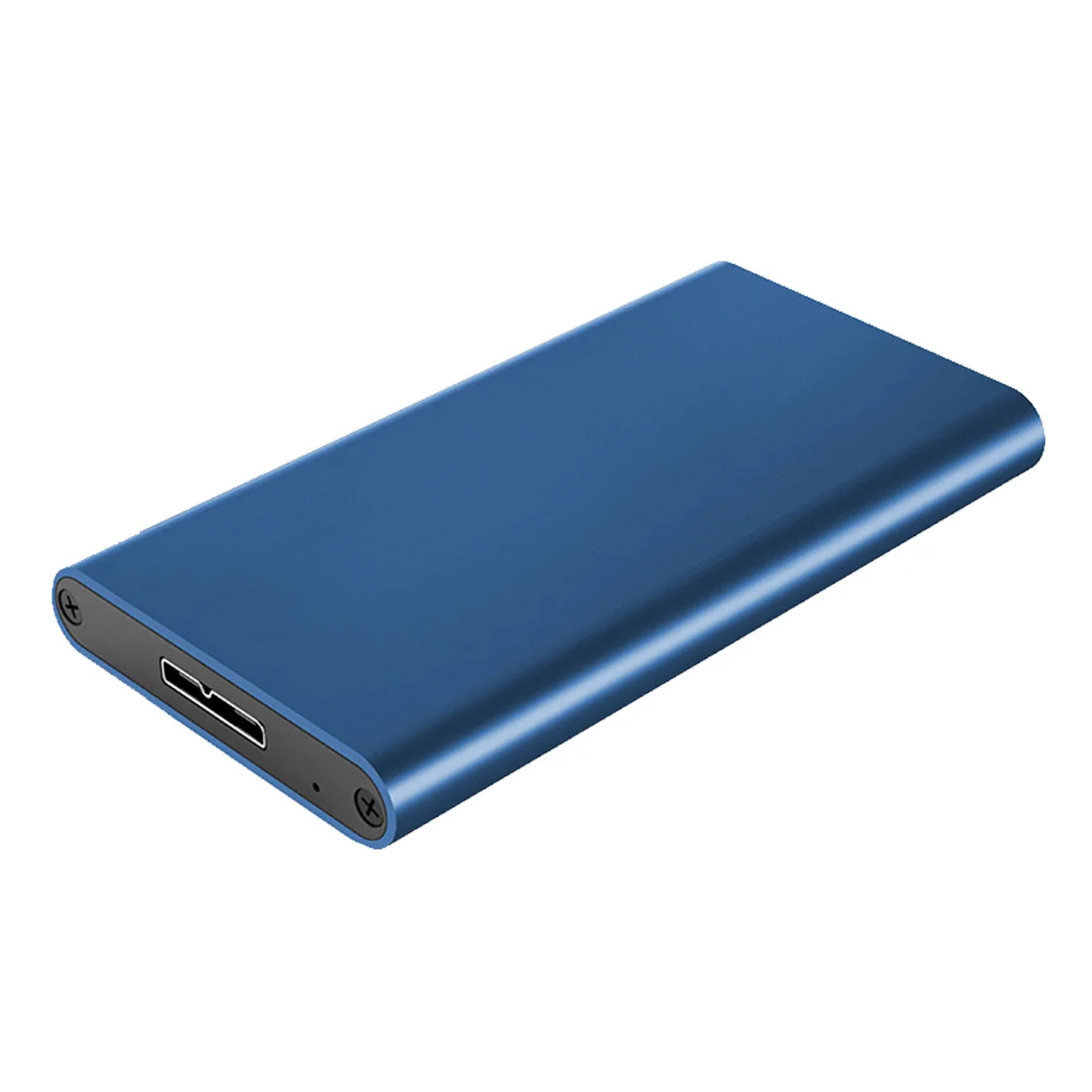Blue XT-XINTE External Enclosure Hard Drive Mini mSATA to USB 3.0 HDD Hard Drive Adapter Case For mSATA SSD Case Box - Цвет: Blue