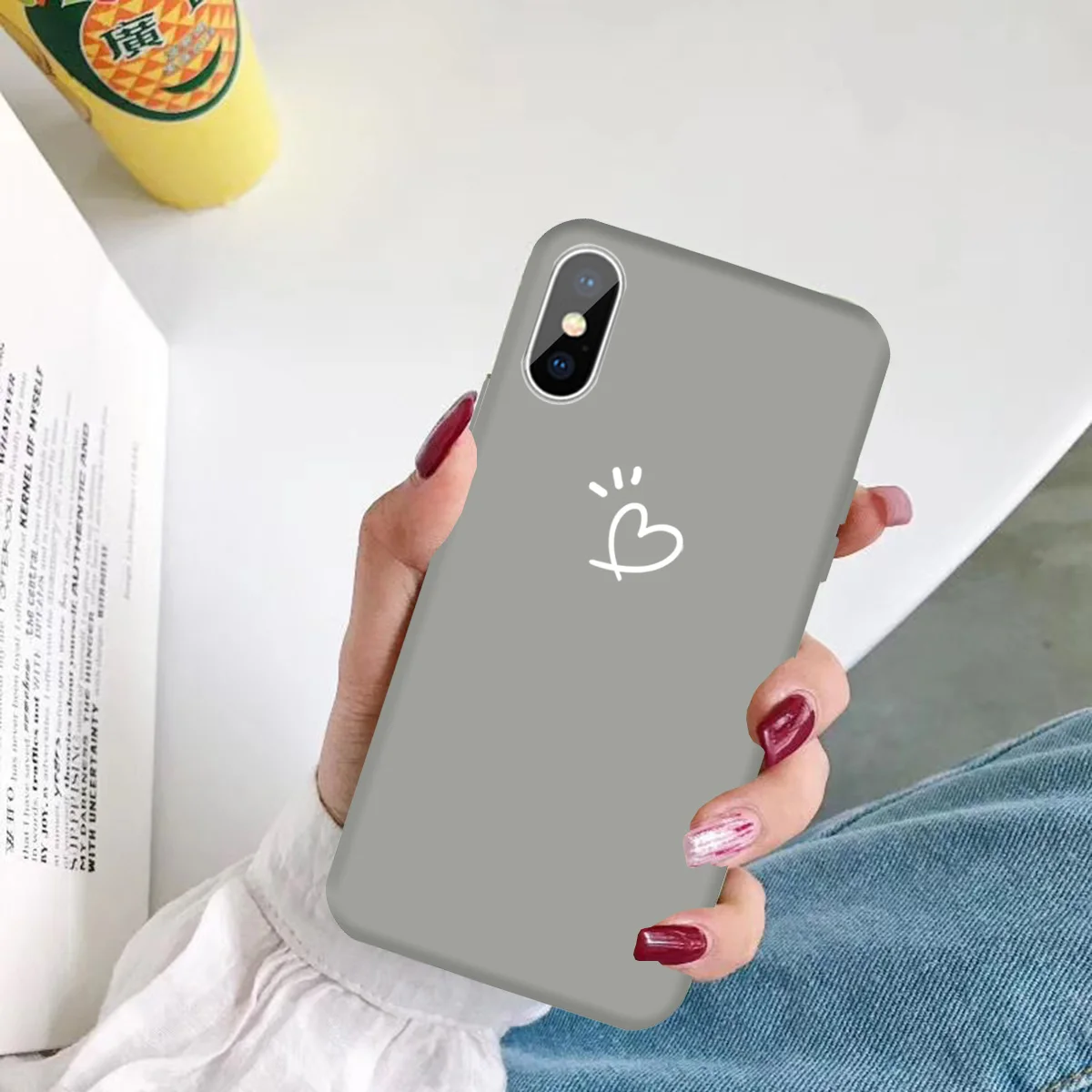 Мягкий жидкий силиконовый чехол с сердечками для Xiaomi Redmi 8 8A 7 7A 6A 5A Note 8T 4 6 5 Pro