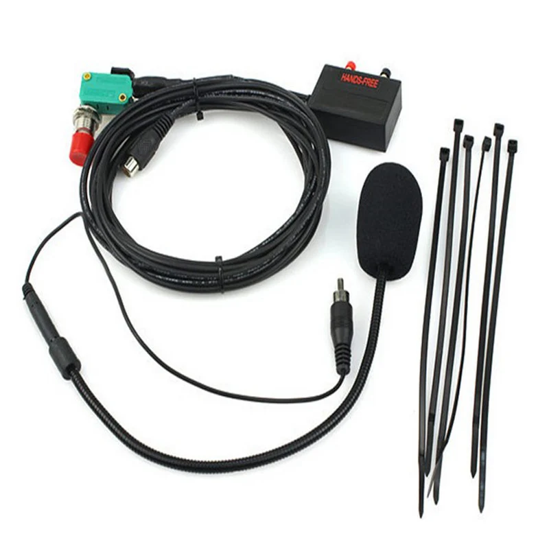 8pin Black Hands-free Speaker Microphone Mic For Motorola GM