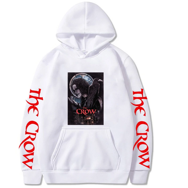 

The Crow Hoodie Sweatshirts Men Women Pullover Harajuku Tracksui 2021 Men's Hoodie Streetwear Casual Fashion Oversized Clothes