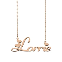 lorrie name necklace custom name necklace for women girls best friends birthday wedding christmas mother days gift