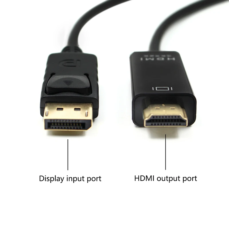 1 8 м/6FT дисплей Порты и разъёмы DP Male HDMI м/м Кабель адаптер для портативных ПК HD