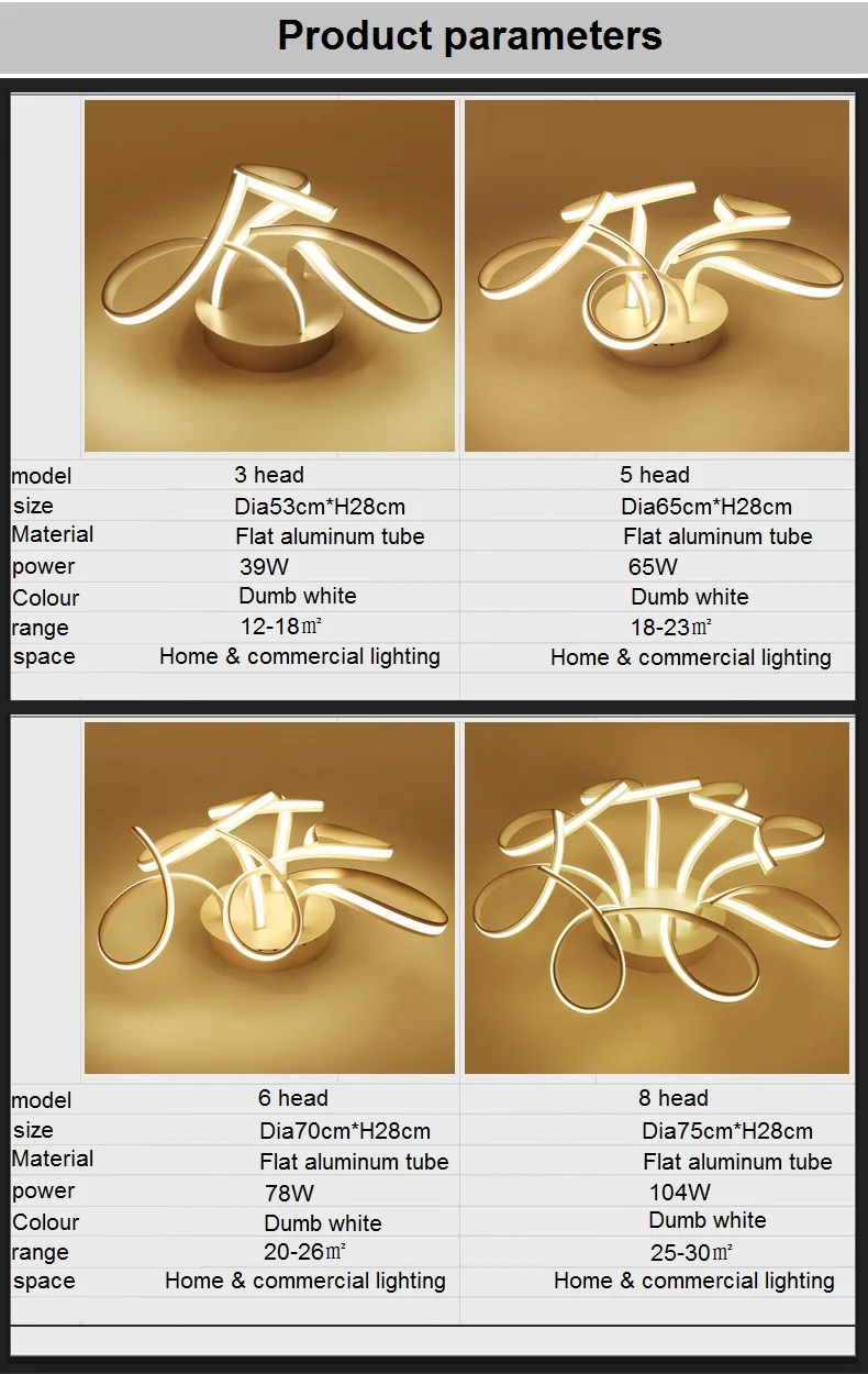 

Art shaped LED ceiling lamps home living room bedroom study restaurant lights office commercial lighting Ceiling lights 110-240V