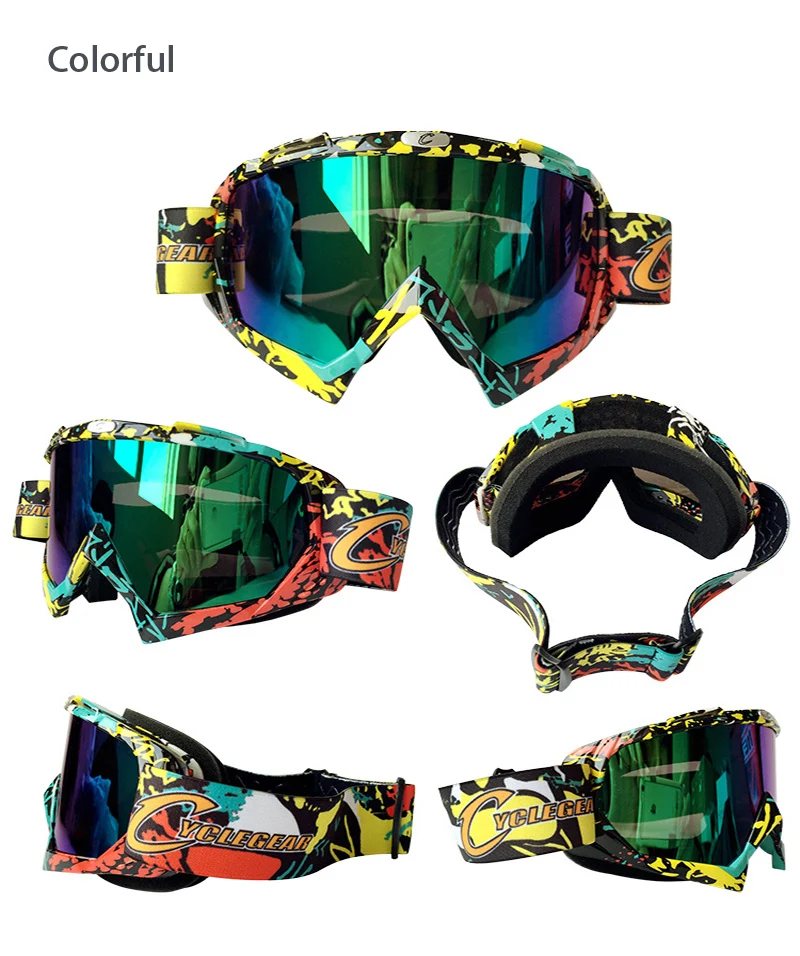 Gafas мотоциклетные очки MX внедорожный шлем лыжный спорт мото ветрозащитные очки велосипедные очки ATV Dirt Bike fox Мотокросс