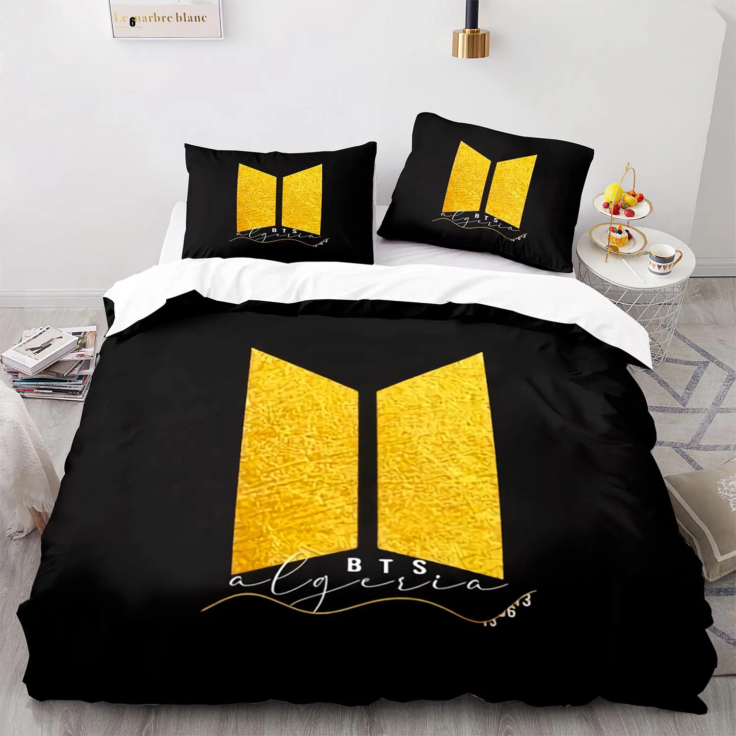

Комплект постельного белья Bangtan с масляным покрытием, одинарный, двойной, полноразмерный, Королевский, Королевский, королевский комплект по...