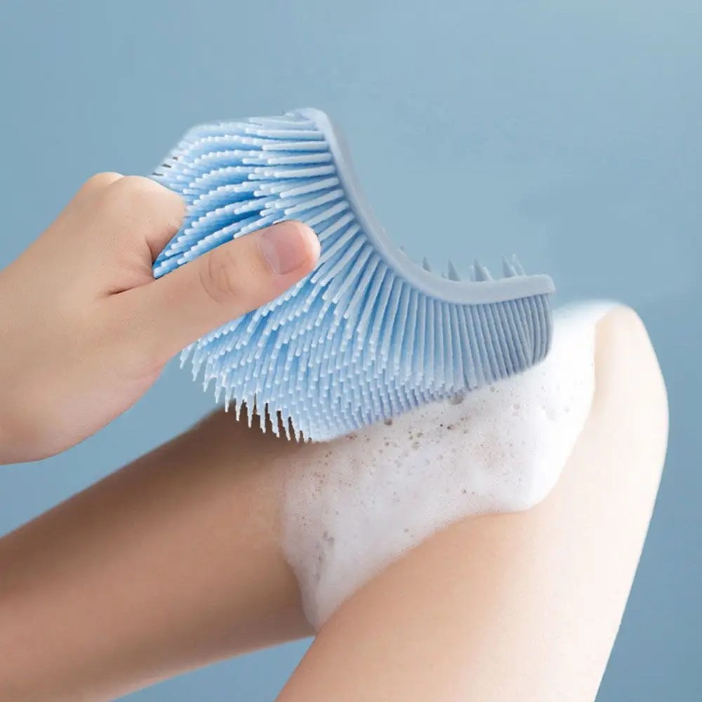 Мягкая силиконовая щетка для ванны детский душ очищающая грязь удалитель грязи