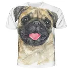 Летняя футболка с круглым вырезом, с изображением милой дикой природы, с 3D-принтом, модная уличная футболка с коротким рукавом, 2021