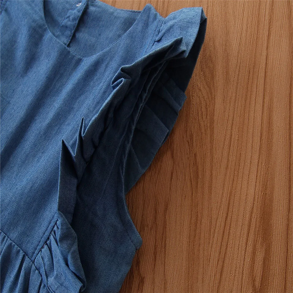 Детский джинсовый комбинезон для девочек осенний костюм | Мать и ребенок