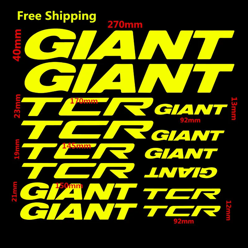 Гигантская наклейка на раму велосипеда TCR Бесплатная доставка велосипедные