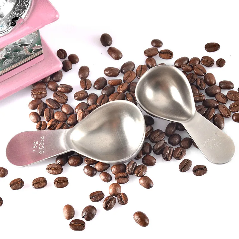 

10g / 15g Coffee Spoon Measuring Spoon Long Handle Thickened Bean Spoon Milk Tea Spoon Measuring Spoon Coffee Powder Spoon