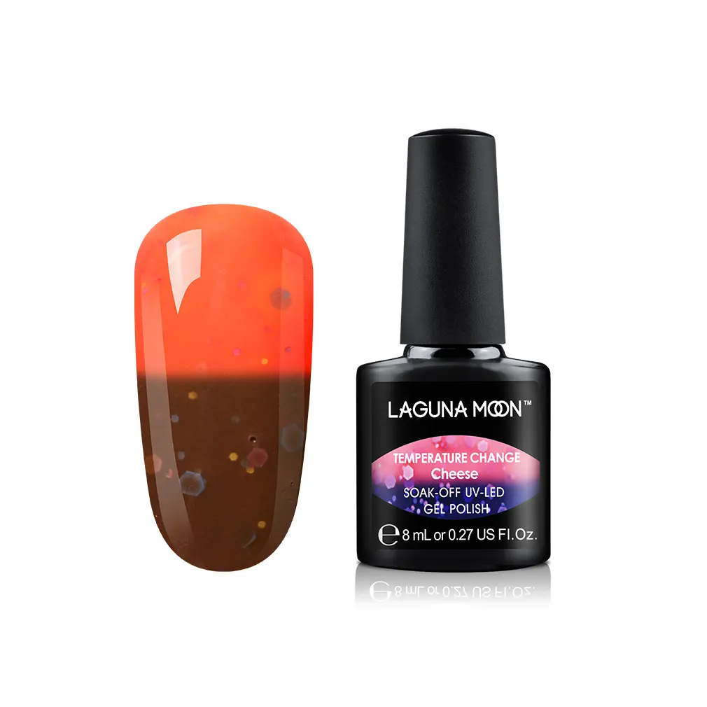 Lagunamoon 8ml Cheese Change Color UV Gel Nail Polish Temperature Change Color Soak Off Nail Art Varnish Gellak Hybrid Lacquer - Цвет: 5