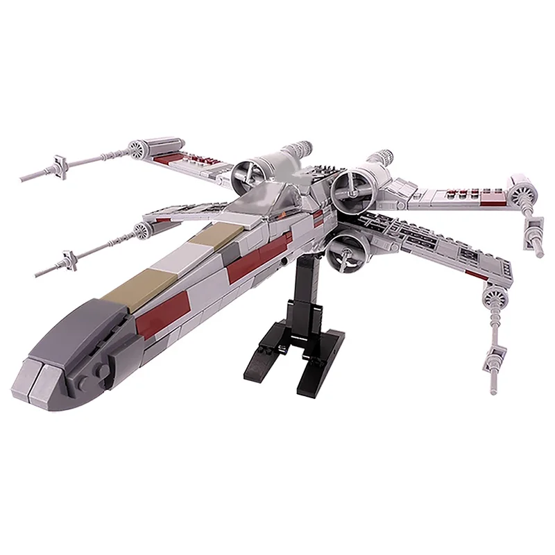 

Space Wars Bricks MOC-18144 Mini Figure Scale EXS-Wing Microfighter Modular Imperial Starship Building Blocks Toys For Kids