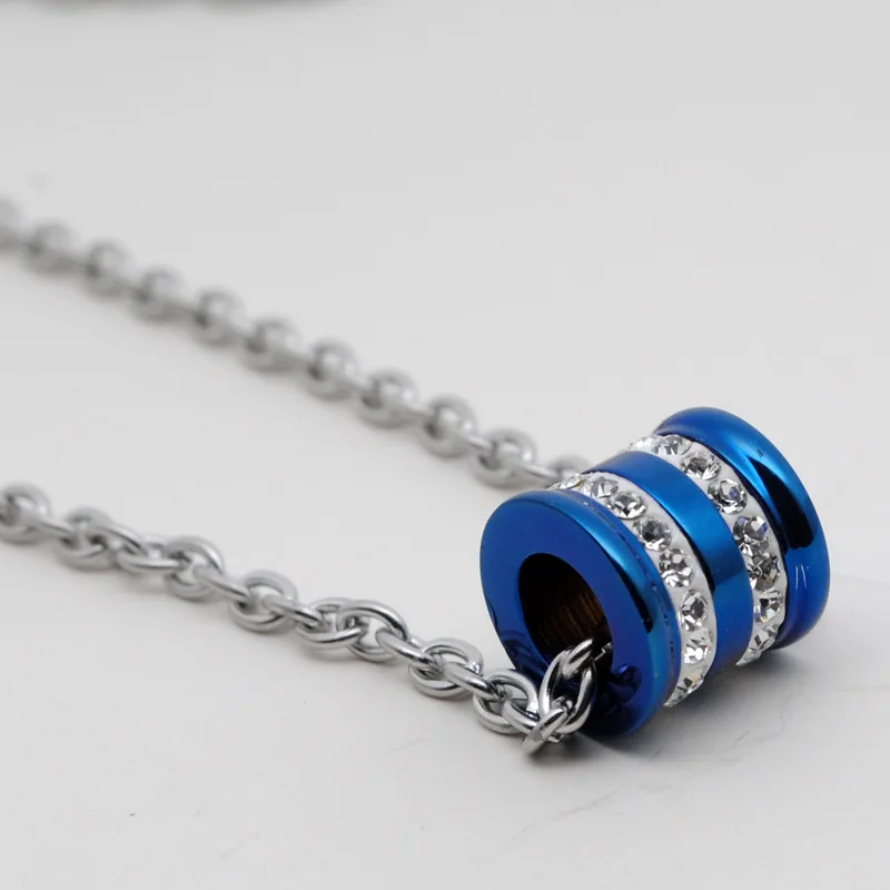 

5pcs Stainless steel couple geometric round circle necklace men women lovers love fashion personality gift necklace jewelry