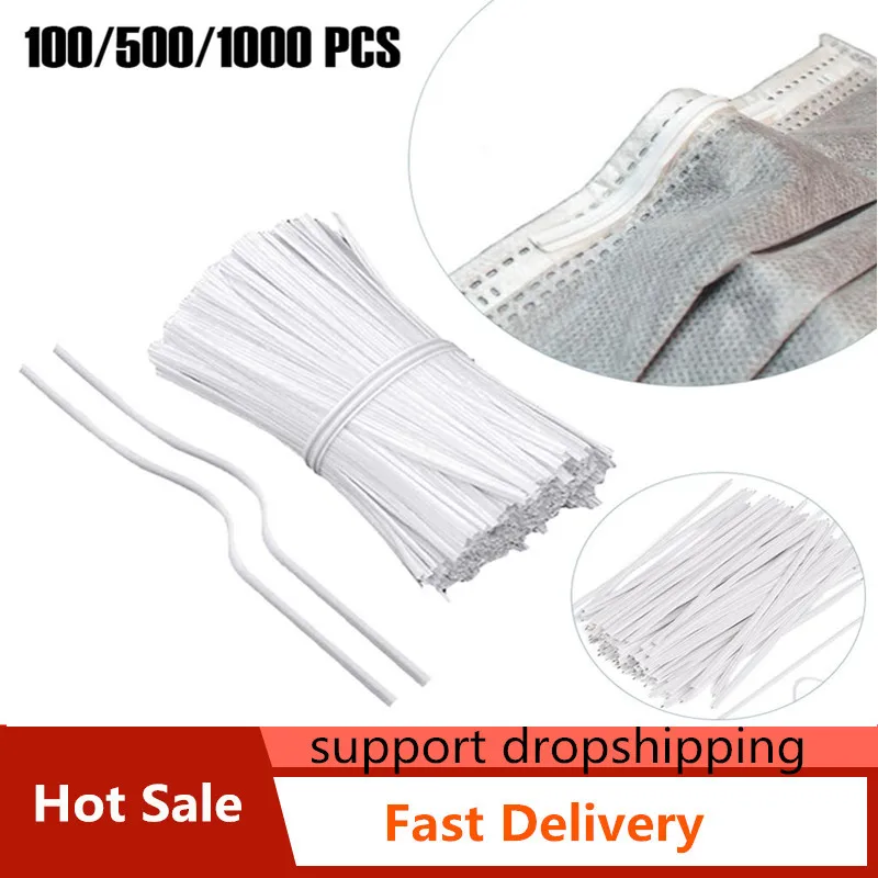 Маска для носа мост 1000 шт Одноразовые эластичные зажимы лица регулируемый рот