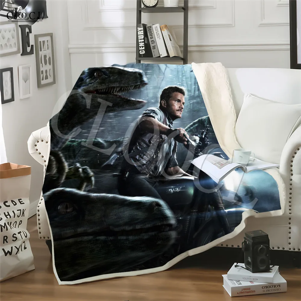 Пушистое одеяло с динозавром из фильма Мир Юрского периода постельное белье для
