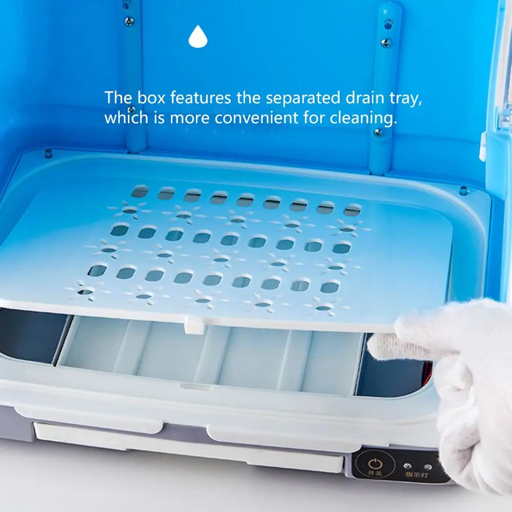 

USB UV Baby Bottle Storage Box Box Portable Baby Tableware Storage Box Drain Dustproof Drying Rack Milk Powder Box