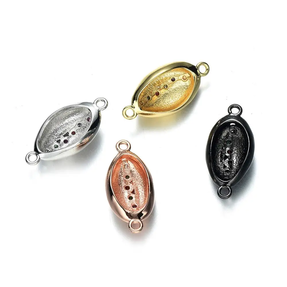 CHSXY латунная инкрустация крошечный циркон оболочка Cowrie подвески подходит для