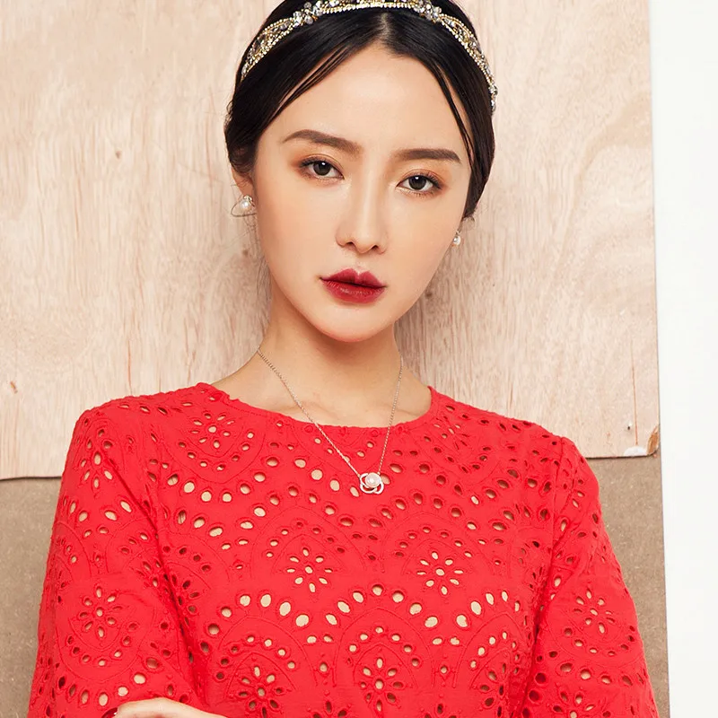 Настоящая жемчужина 925 серебряная серьга для женщин Корейский пресноводный