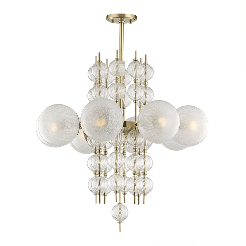 

Постмодернистская минималистская спальня гостиная столовая кабинет модель светильник Роскошная стеклянная люстра