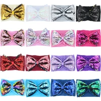 1pc cute baby girl headband bows sequins kids turban toddler headbands for girls elastic haarband baby hair accessories