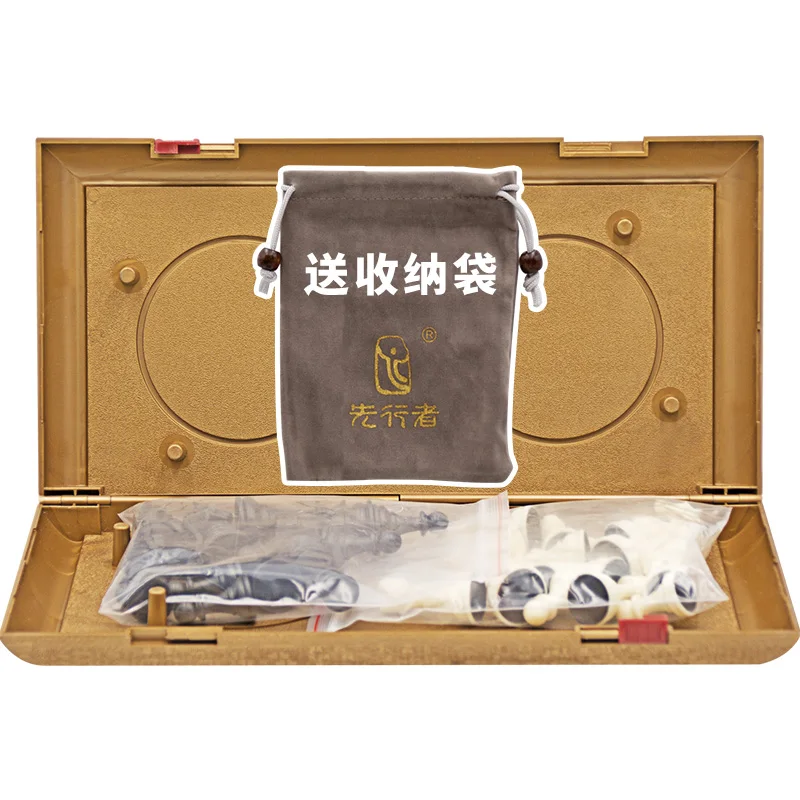 

Chess Children Primary School Students Beginners Chess Magnetic Chessboard Black and White Chess Game Dedicated
