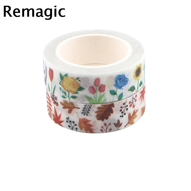 

Flowers and leaves Cartoon Decoration Tape Paper Washi Masking Tapes Creative Scrapbooking Stationary School Supplies