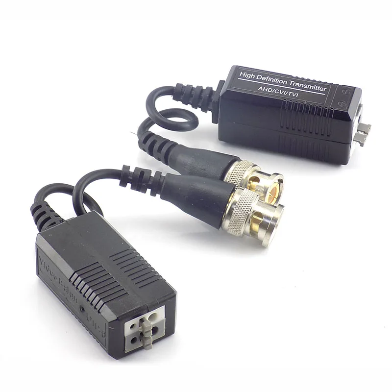 10pair UTP Video Balun Twisted CCTV Passive Transceivers for HD CVI/TVI/AHD Camera Male BNC to Accessories A7 | Безопасность и