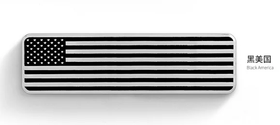 

Metal Black American Flag Car Emblem Badge Motorcycle Decals Sticker Fairing