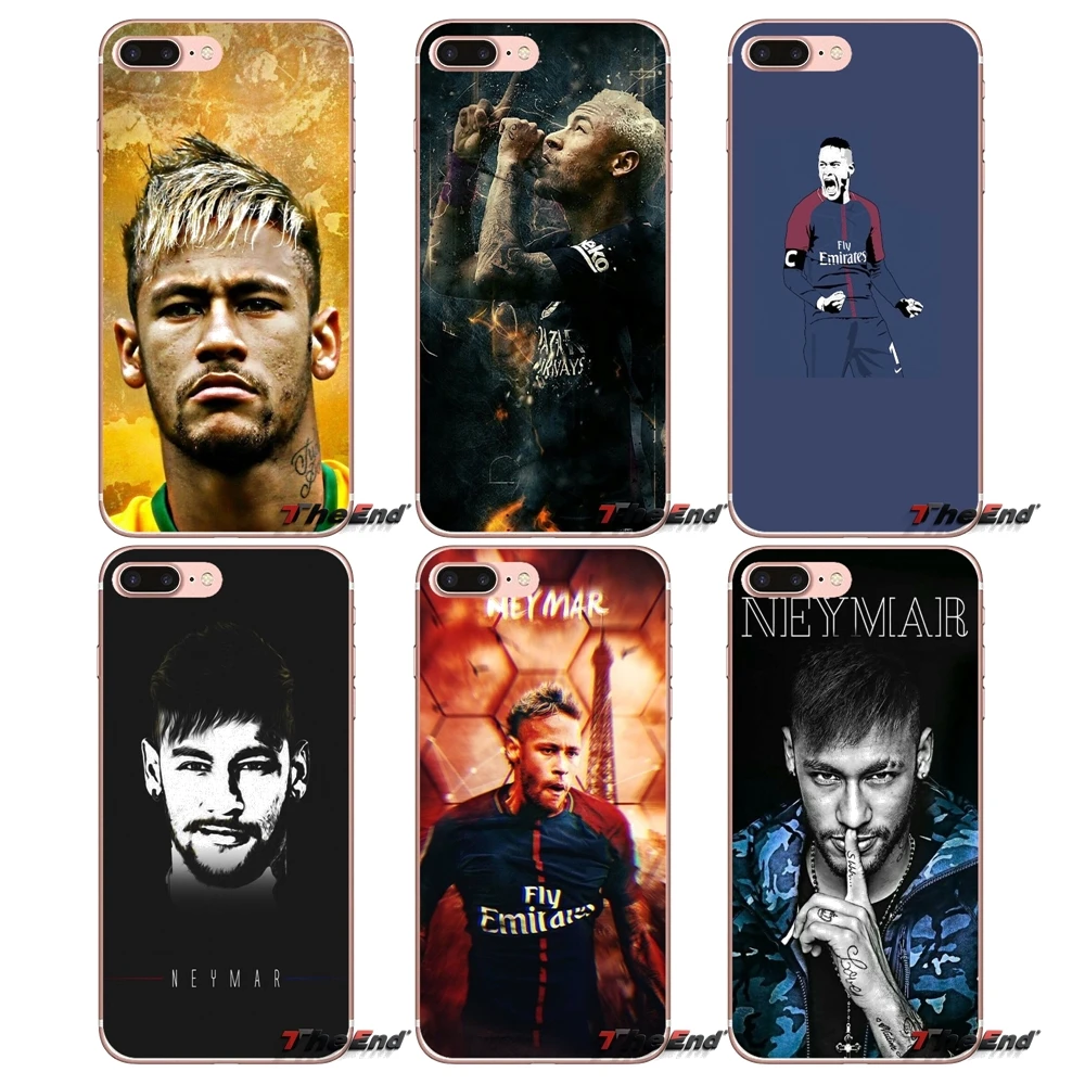 Фото Footballer neymar jr аксессуары кожаный чехол для samsung Galaxy S2 S3 S4 S5 MINI S6 S7 edge S8 S9 Plus Note 2 3 4 5 8 Coque