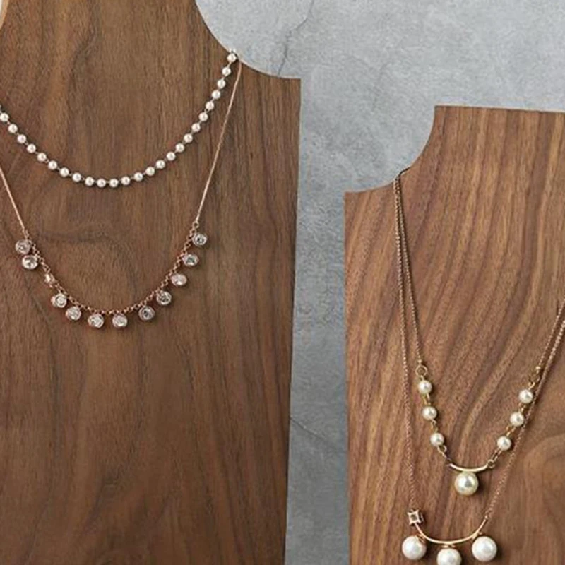 

Necklace Bust Solid Wood Pendant Necklace Display Stand Earrings Ring Display Stand Bracelet Showcase