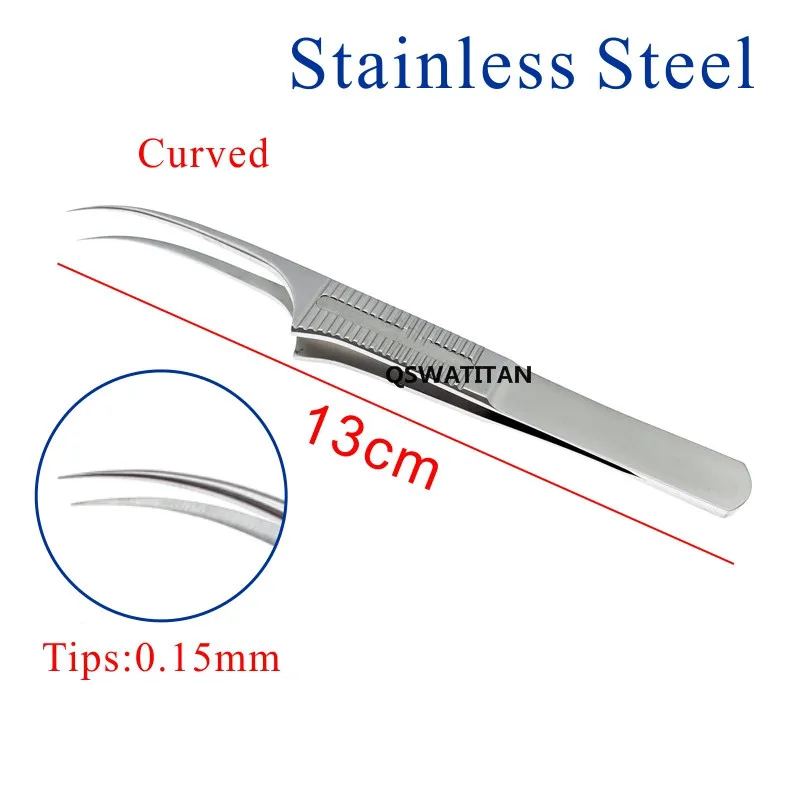 Нержавеющая сталь центры бесшовной пересадки волос щипцы 0 15 мм заколки для
