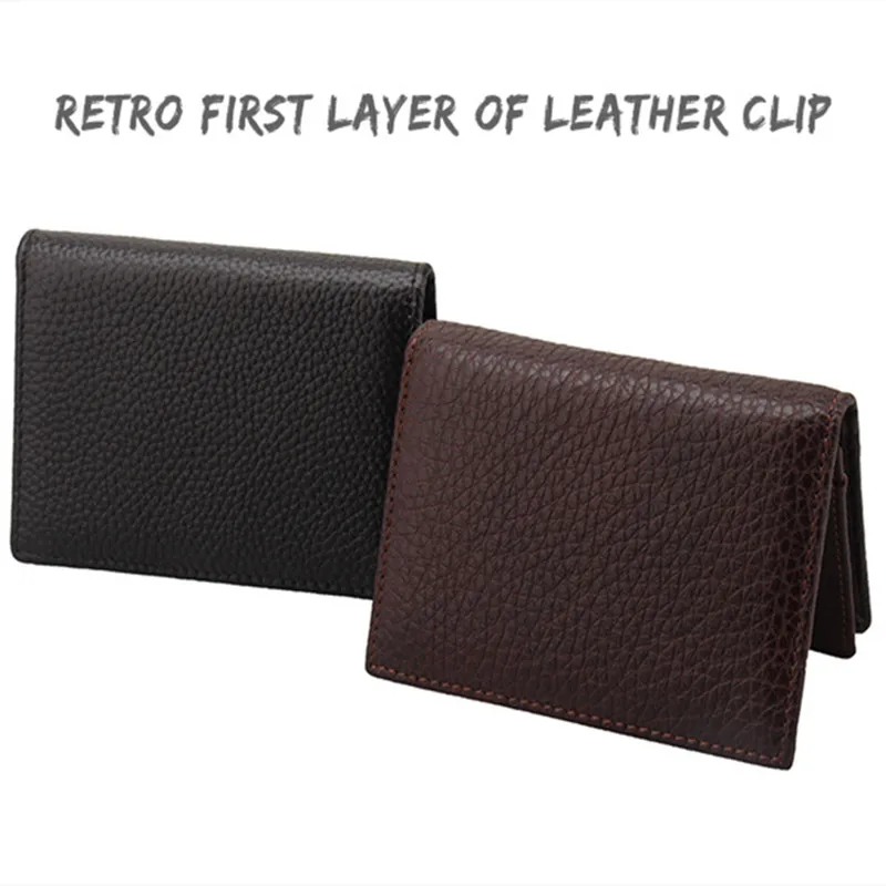 Модные деловые держатели для карт высококачественный бумажник из натуральной