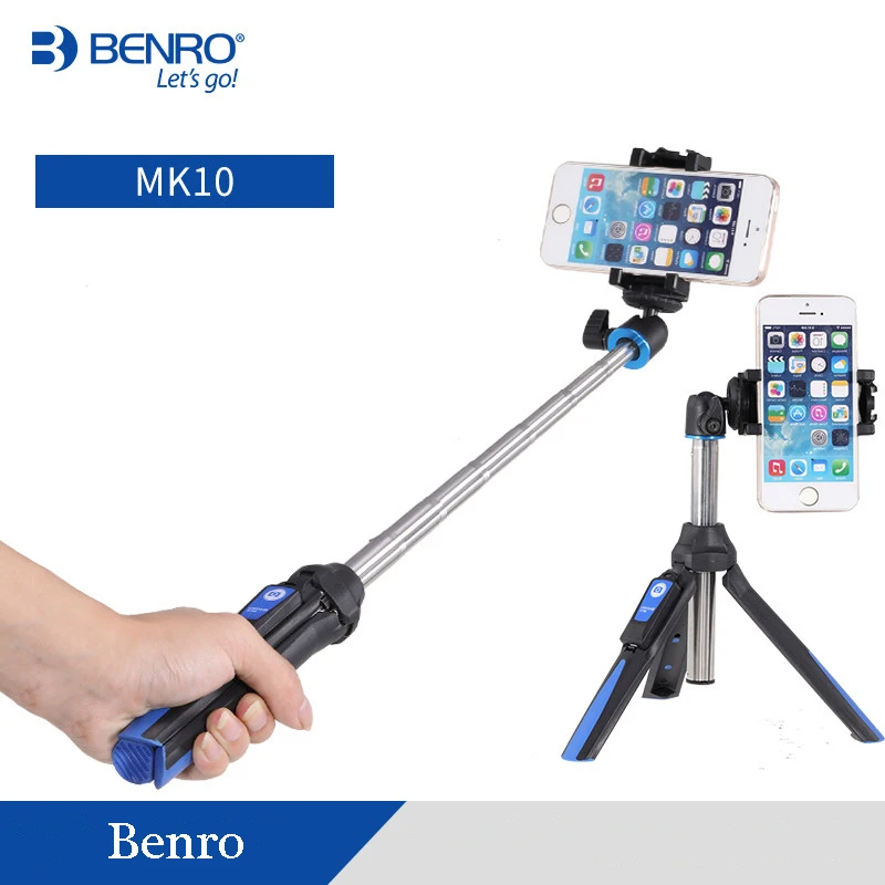 Портативный Штатив Benro mk10 для телефона селфи-Палка с Bluetooth дистанционным
