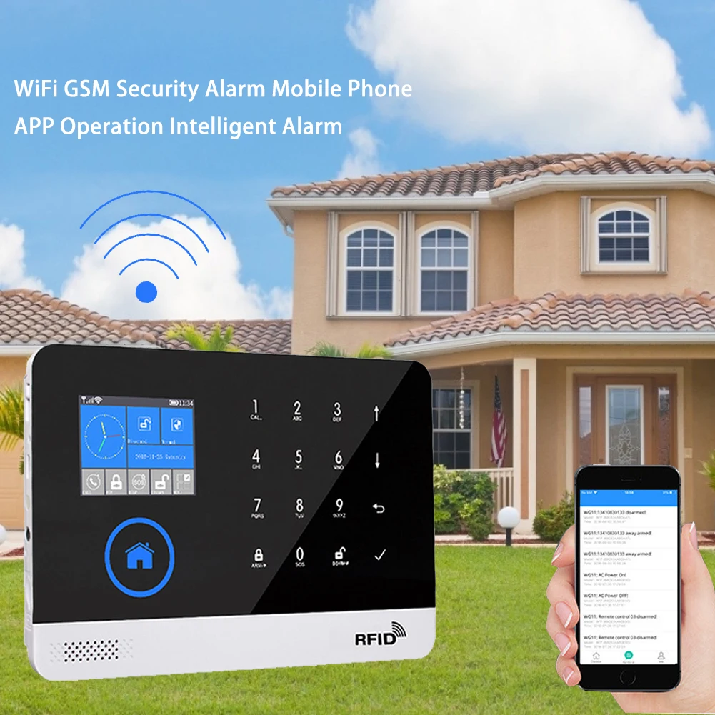 Новейшая модель Беспроводной домашней безопасности WI FI GSM GPRS сигнализации