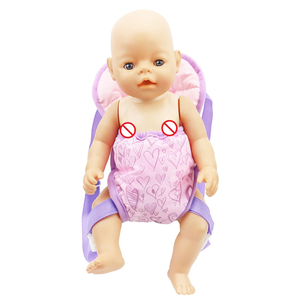 

Doll Outing Carry Bag Backpack Strap Adjustable Shoulder Strap 43 cm Baby Newborn Doll 18 Inch Doll Backpack Doll Accessories