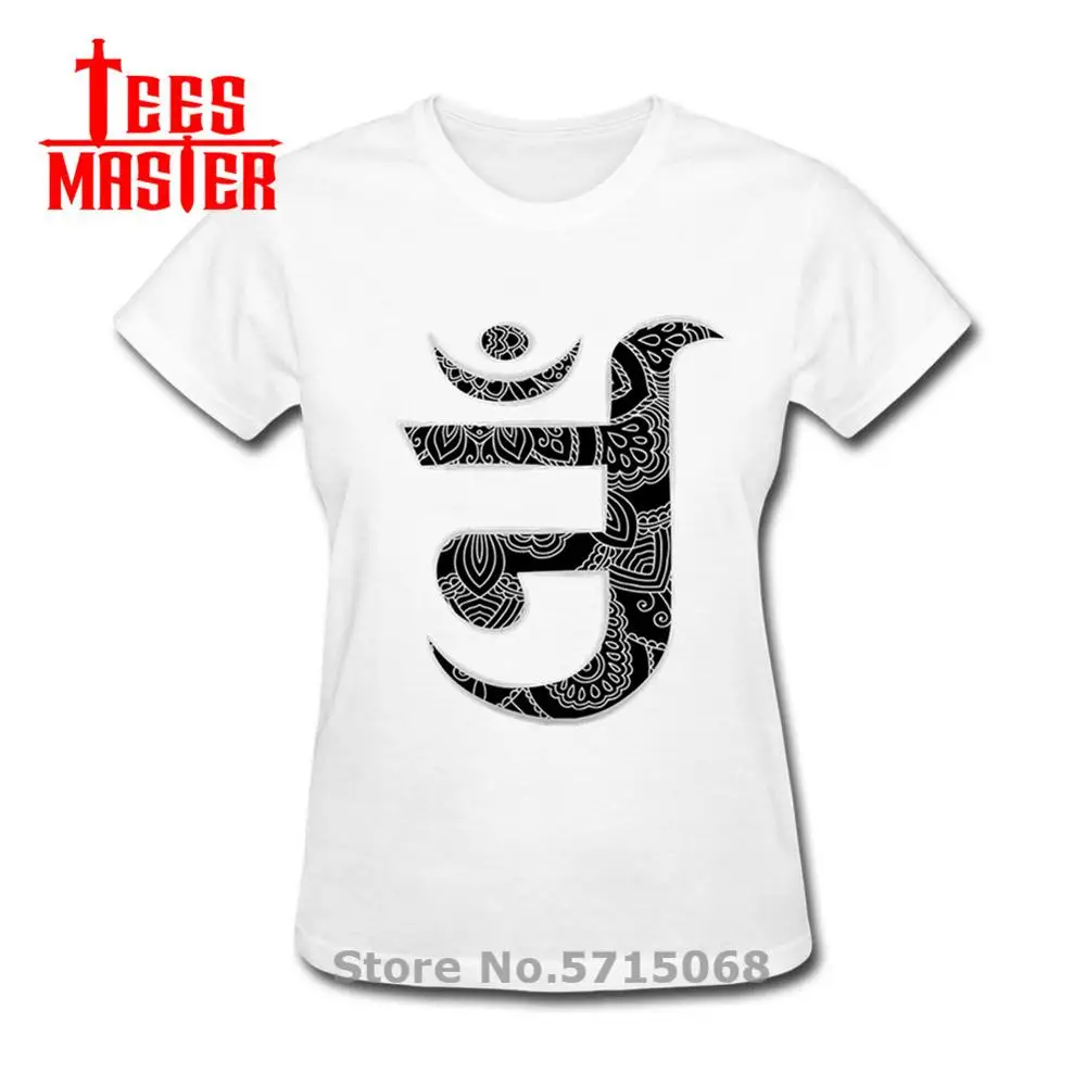 Забавная хлопковая Футболка Jain Om для женщин с коротким рукавом символом Ом жаина