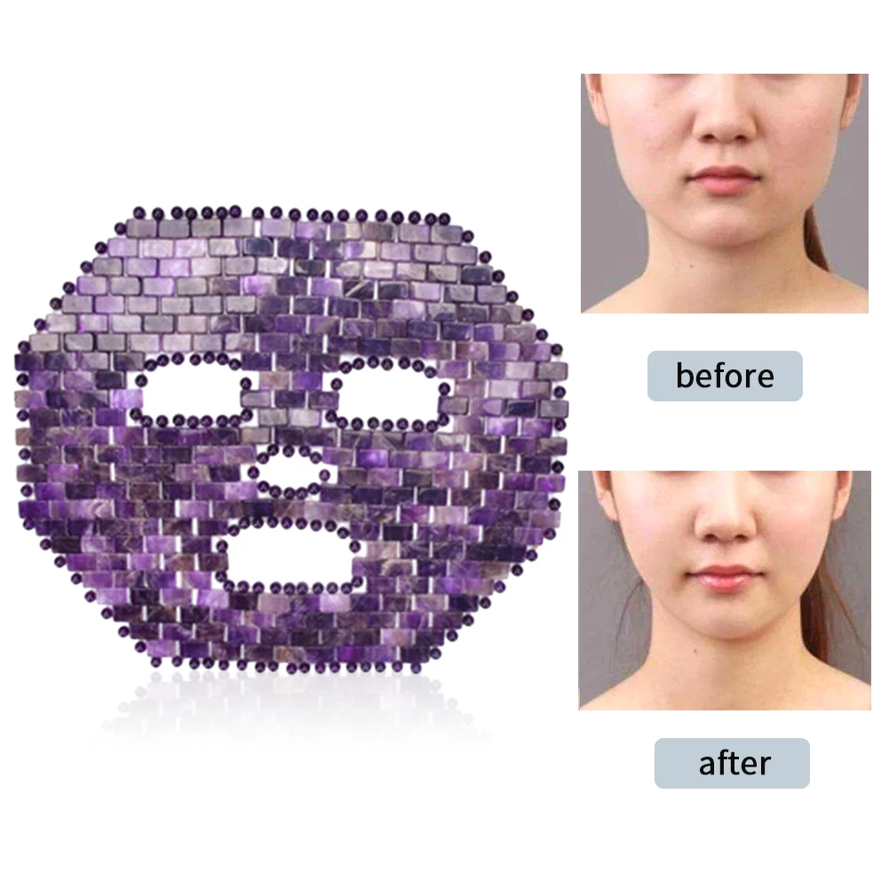 Увлажняющая маска для лица с эффектом аметиста увлажняющая розовая кварцевая