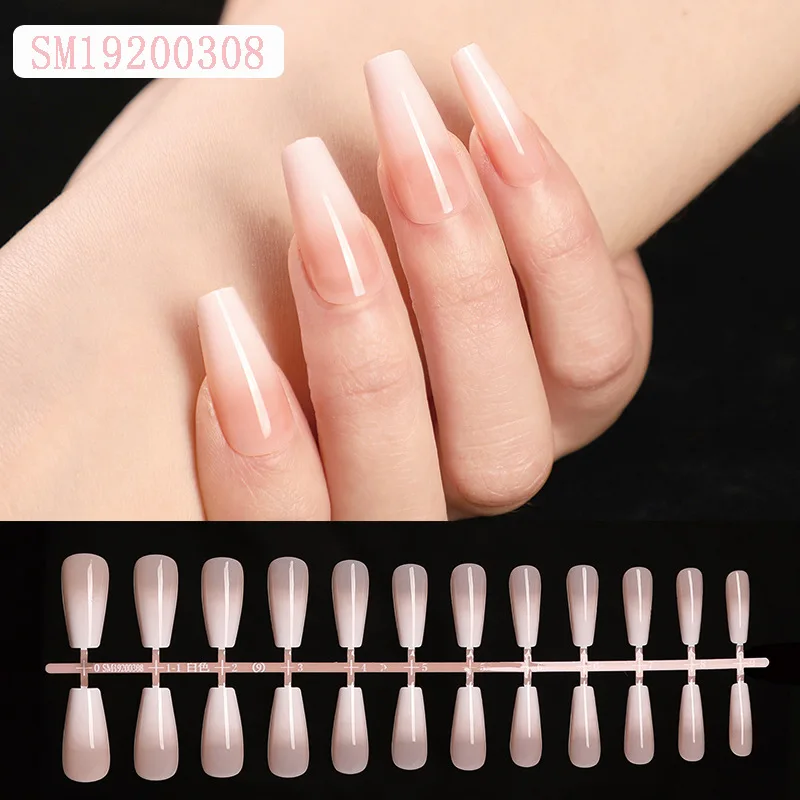 

Fake nails with designs coffin artificial nails tips overhead with glue press on nail false nails set nail art tools Accessories