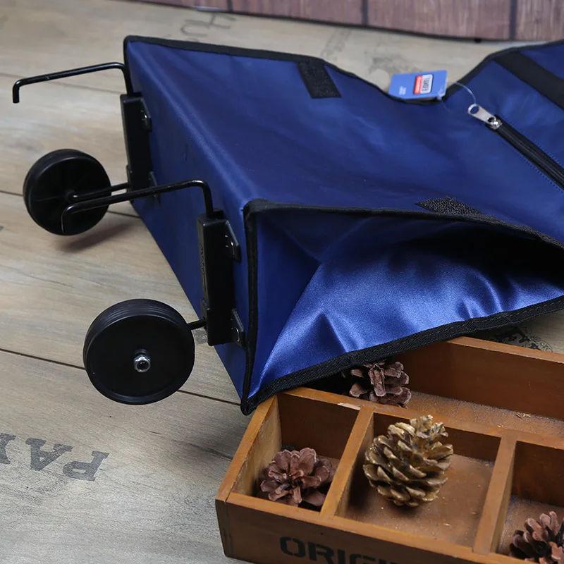 Маленькая тележка органайзер для покупок сумка-тележка на колесах Складные