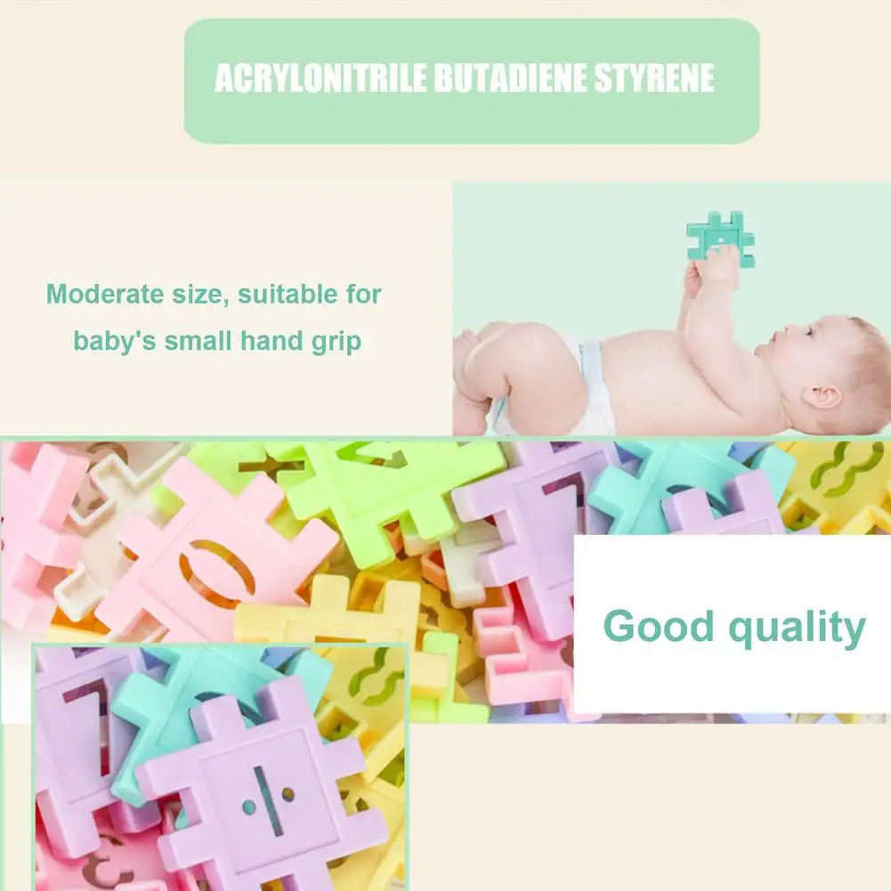 

96PC Three-dimensional Puzzle Toys Educational Digital Geometric Shapes Building Bricks Logical Thinking Training Sensory Toys