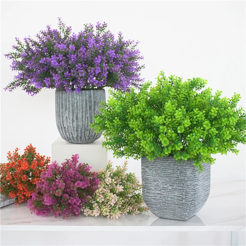 Для дома гостиной спальни искусственный цветок украшение фиолетовый имитация