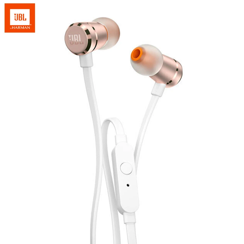 Проводные алюминиевые наушники-вкладыши JBL T290 3 5 мм стереонаушники музыкальная