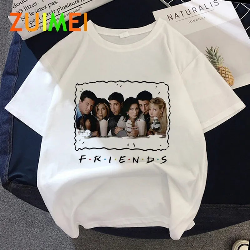 

Women friend tv show Graphic Harajuk Print T-shirt Tops 2020 Summer Fashion Short Sleeved T-shirt Girl,Drop Ship